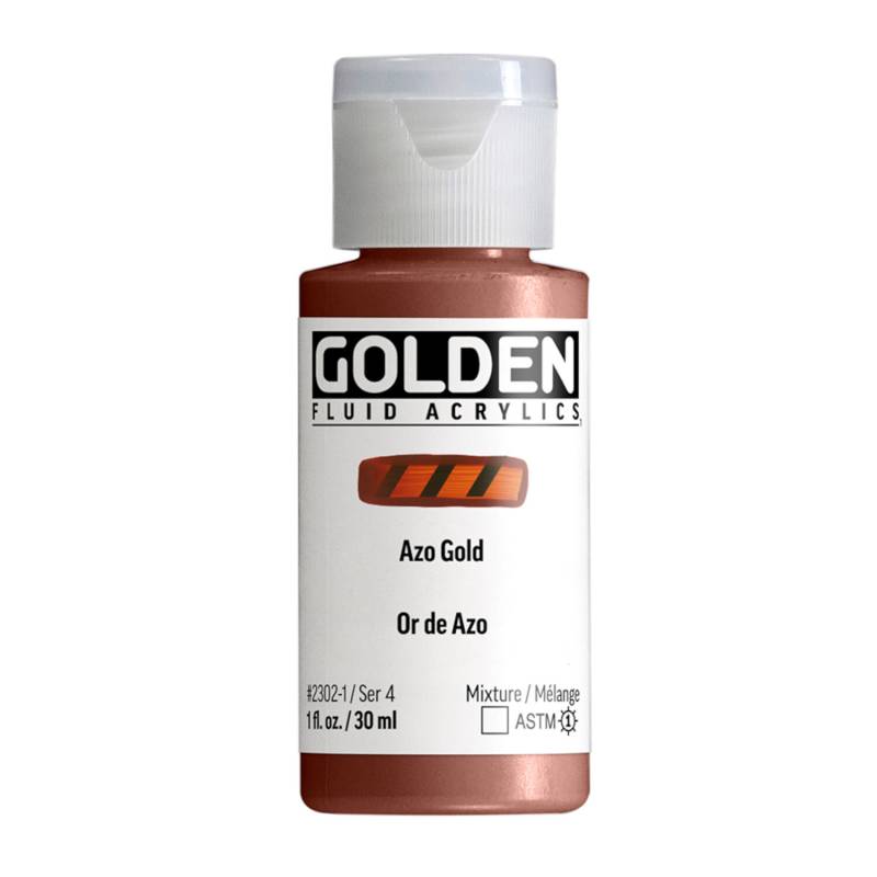 Golden Fluid Acrylfarbe