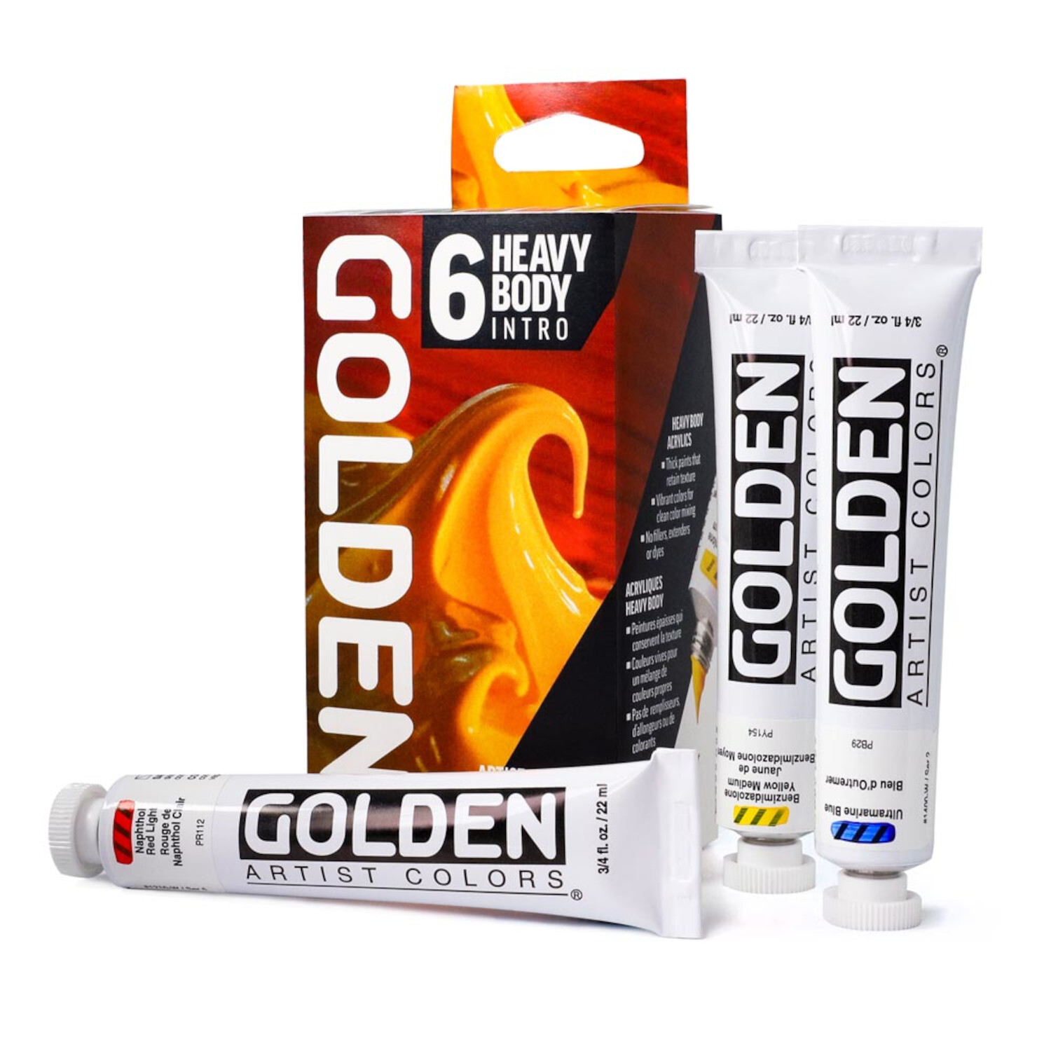 Golden Heavy Body Acrylfarbe Intro Set Golden Heavy Body Acrylfarbe Intro Set