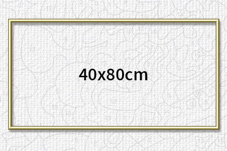 Goldfarbener Aluminium Bilderrahmen 40 x 80 cm Goldfarbener Aluminium Bilderrahmen 40 x 80 cm
