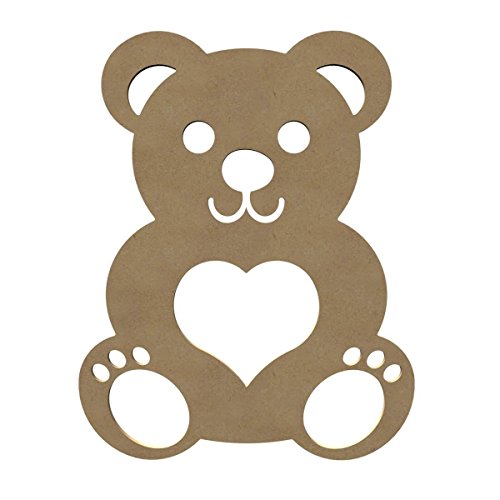 Gomille MDF Figur Bär mit Herz 58 cm Gomille MDF Figur Bär mit Herz 58 cm