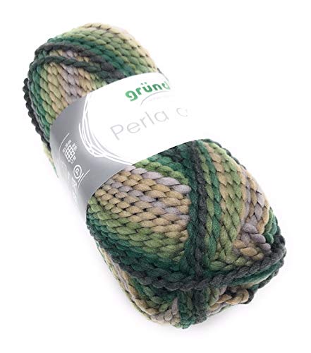 Gründl Wolle Perla, versch. Farben, 100% Polyacryl, NS 8-9,Schal- und Mützenwolle, (Fb. 27)