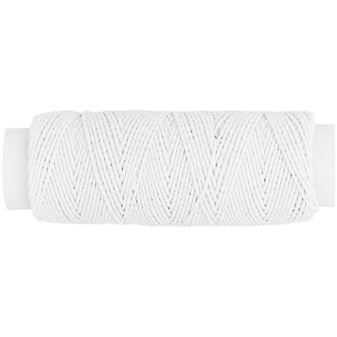 Gummi, weiß, 0,6 mm, 25 m Gummi, weiß, 0,6 mm, 25 m