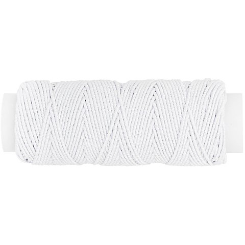 Gummi, weiß, 1 mm, 25 m