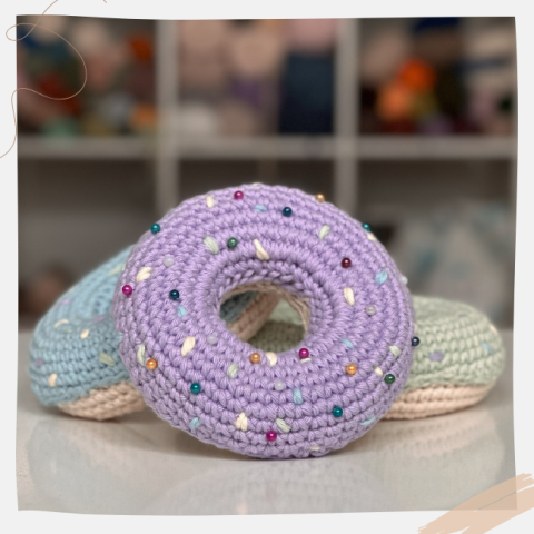 Häkelanleitung Donut Nadelkissen in 4 Größen