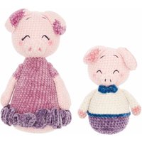 Häkelset Mama Schweinchen und Pepe aus Ricorumi Mini Me