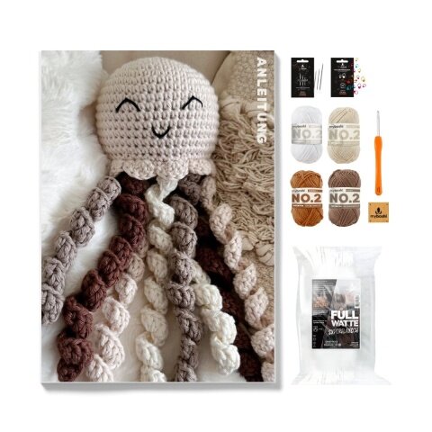 Häkelset Spieluhr Qualle Quinn DIY-Set