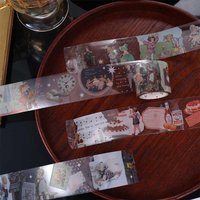 Handbook Decorative DIY Material Label Sticker Adhesive Vintage Tape Decorative Masking