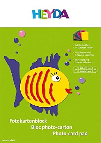 Heyda Fotokarton/2047126 DIN A4 sortiert 300 g/qm Inh.10 Blatt Heyda Fotokarton/2047126 DIN A4 sortiert 300 g/qm Inh.10 Blatt