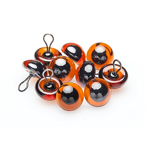 Hochwertige Glasaugen, 10 mm, 10 Stück Hochwertige Glasaugen, 10 mm, 10 Stück