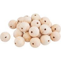 VBS Holzkugeln durchgebohrt - Ø 50 mm, 25 Stück von Beige