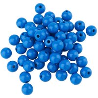 Holzperlen, Ø 10 mm, ca. 50 Stück - Blau von Meyco