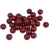 Holzperlen, Ø 12 mm, 30 Stück - Kirschrot von Meyco