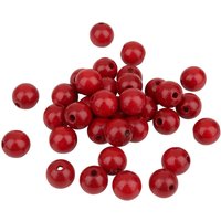 Holzperlen, Ø 12 mm, 30 Stück - Rot von KNORR prandell
