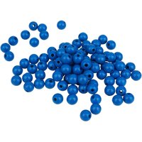 Holzperlen, Ø 8 mm, 85 Stück - Blau von Blau