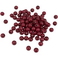 Holzperlen, Ø 8 mm, 85 Stück - Kirschrot von Meyco