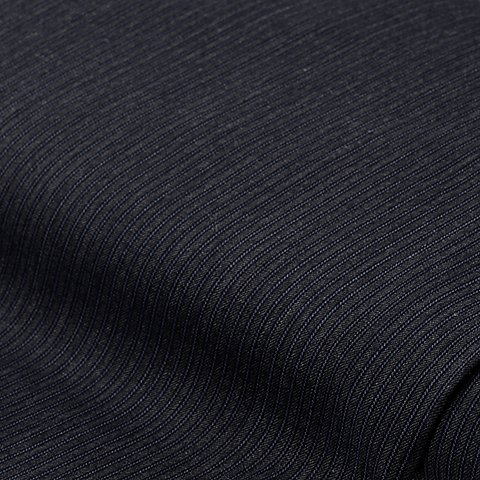 Hosenstoff "Streifen" mit Wolle, blau