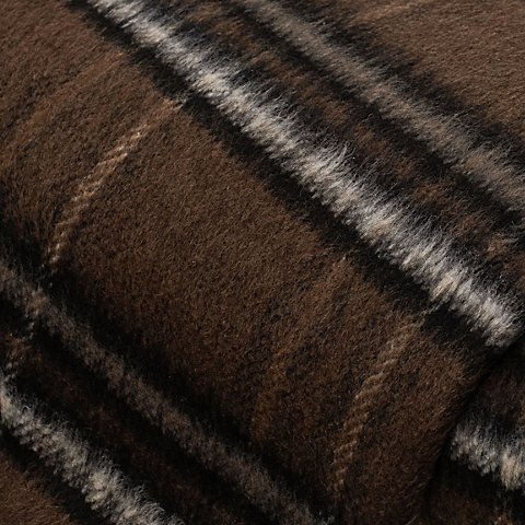 Jacken-Flanell "Karo", braun/weiß/schwarz Jacken-Flanell "Karo", braun/weiß/schwarz