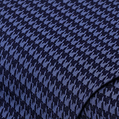 Jacquard-Stretch "Hahnentritt", blau Jacquard-Stretch "Hahnentritt", blau
