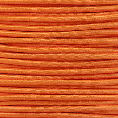 KAHAGE - BUTONIA 1m Gummikordel - Hutgummi - Rundgummi, hochwertig, extra-stark in 2mm, orange