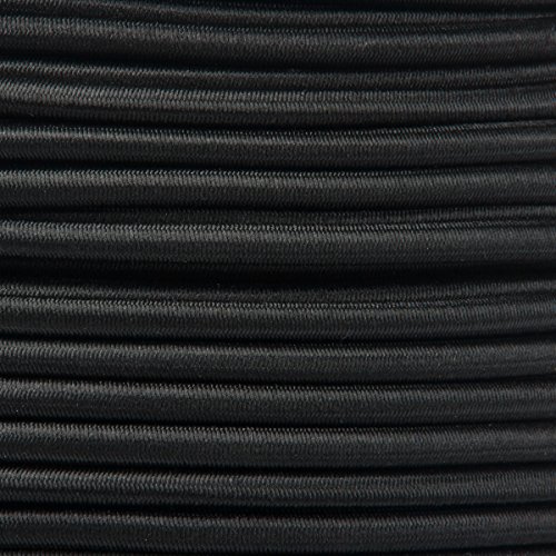 KAHAGE - BUTONIA 1m Gummikordel - Hutgummi - Rundgummi, hochwertig, extra-stark in 4mm, schwarz