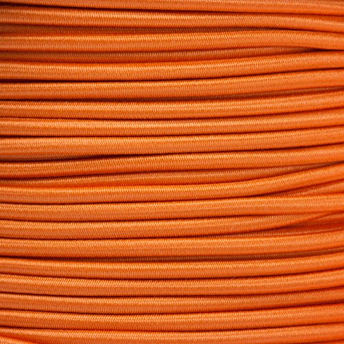 Kahage 2m Gummikordel - Hutgummi - Rundgummi, hochwertig, extra-stark in 3mm, orange