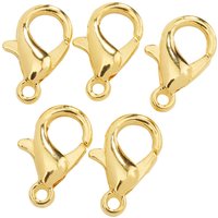 Karabinerverschluss, 12 mm - vergoldet Karabinerverschluss, 12 mm - vergoldet von UIT