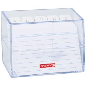 Karteibox A7 inkl. Karteikarten transparent Karteibox A7 inkl. Karteikarten transparent