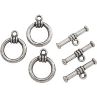 Knebelverschluss, versilbert, 3 Stück Knebelverschluss, versilbert, 3 Stück von UIT