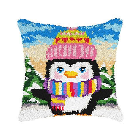 Knüpfkissen "Pinguin" Knüpfkissen "Pinguin"