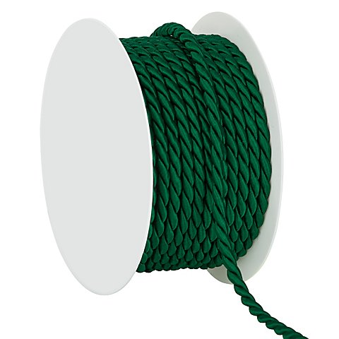 Kordel, dunkelgrün, 4 mm, 10 m Kordel, dunkelgrün, 4 mm, 10 m