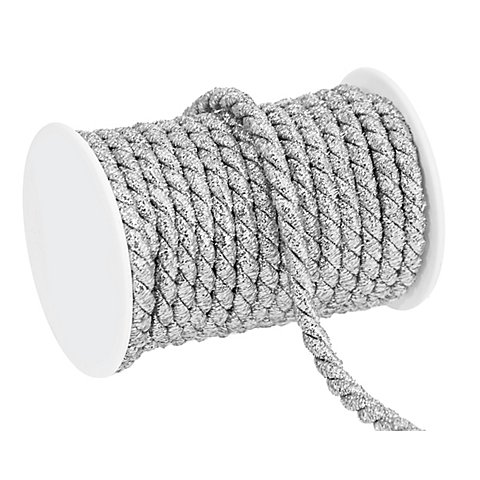 Kordel, silber, 8 mm, 10 m Kordel, silber, 8 mm, 10 m