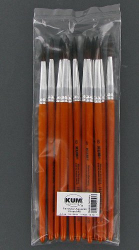 Kum Künstlerpinsel Feinhaar Aquarell Pinsel rund Größe 8 Kum Künstlerpinsel Feinhaar Aquarell Pinsel rund Größe 8