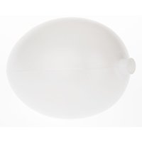 Kunststoff-Ei weiß, mit Stutzen, 10 x 7 cm von Weiß