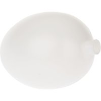 Kunststoff-Ei weiß, mit Stutzen, 8 x 6 cm von Weiß