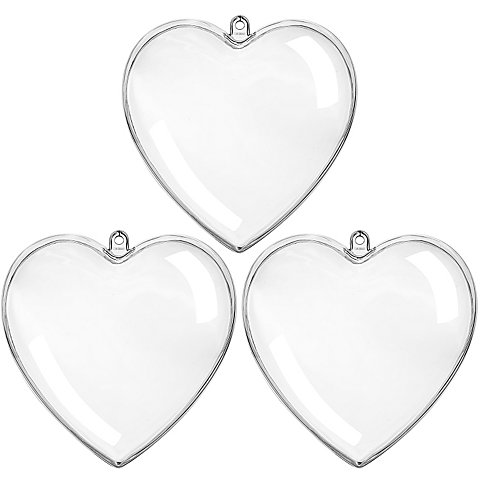 Kunststoff-Formen "Herz", 10 cm, 3 Stück
