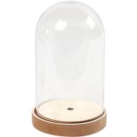 Kunststoff-Glocke auf Sockel, beleuchtbar - Höhe 18 cm Kunststoff-Glocke auf Sockel, beleuchtbar - Höhe 18 cm von creativ company