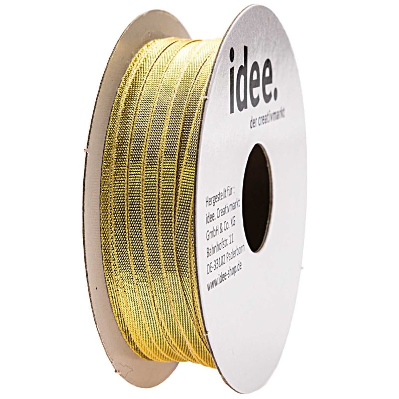 Laméband gold 3mm 10m Laméband gold 3mm 10m von idee. Creativmarkt