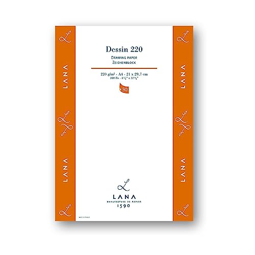 Lana DESSIN Zeichenpapier, 30 Blatt, 220g, DIN A4 Lana DESSIN Zeichenpapier, 30 Blatt, 220g, DIN A4 von Lana