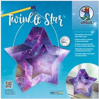 Laternen-Bastelset "Twinkle Star" - Galaxie von Violett