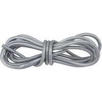 Lederband rund, Ø 1 mm - Silber Lederband rund, Ø 1 mm - Silber