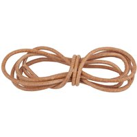 Lederband rund, Ø 2 mm - Natur Lederband rund, Ø 2 mm - Natur