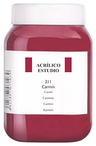 Lienzos Levante 0120523211 - Studio Acrylfarbe, 500 ml Behälter, Farbe 211 Karmin