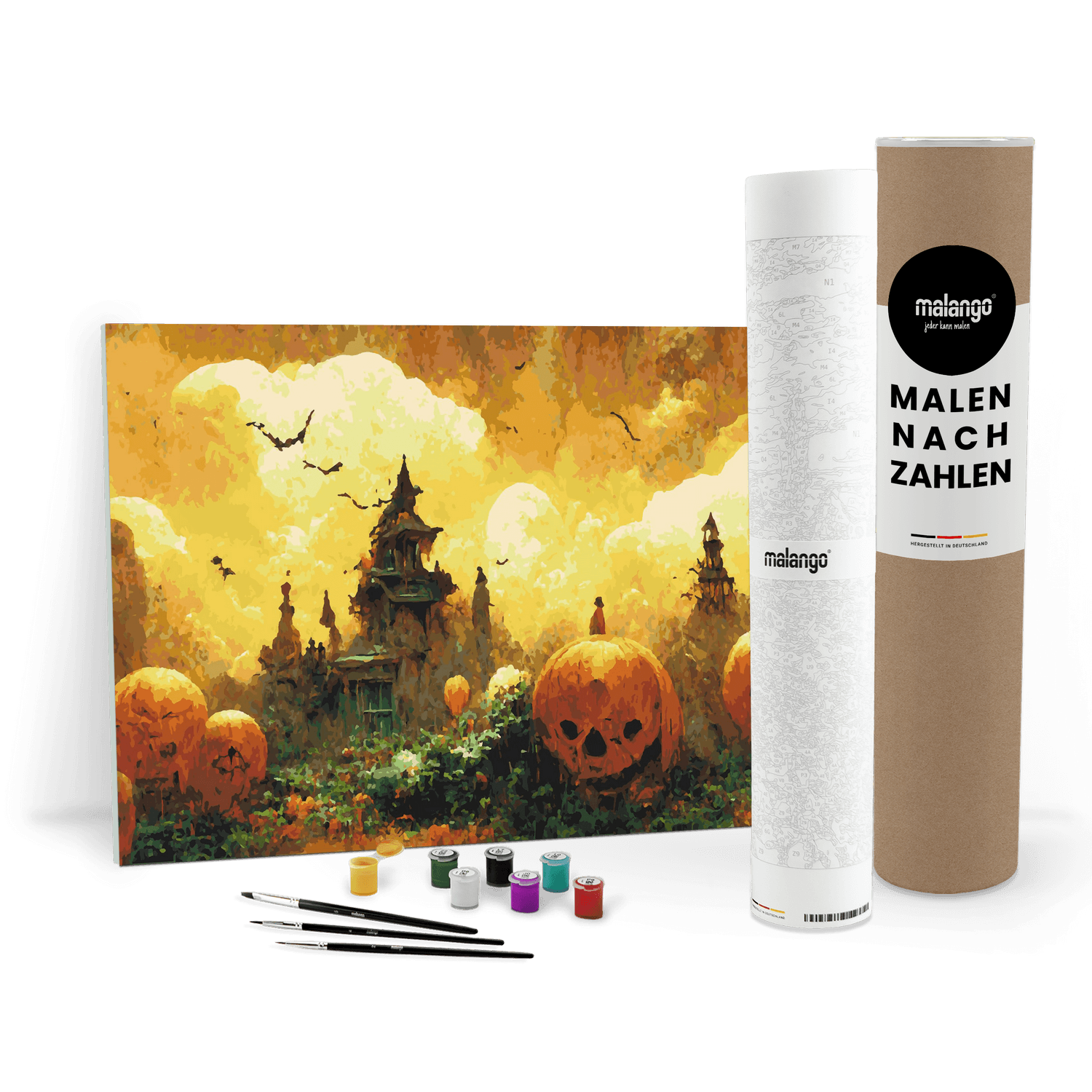 Malen nach Zahlen - Halloween Stadt