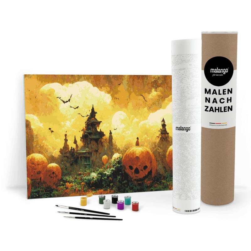 Malen nach Zahlen - Halloween Stadt