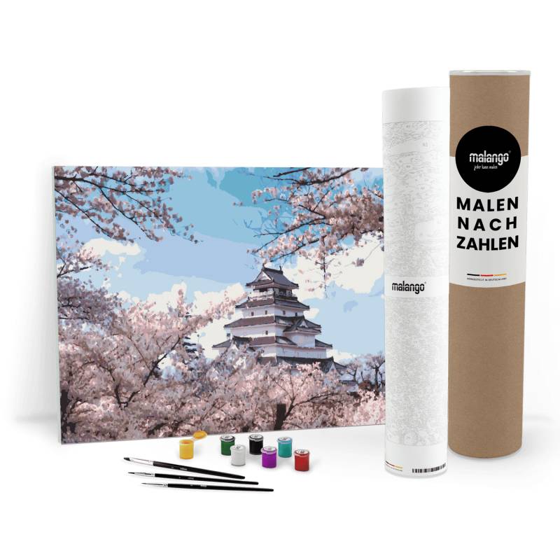 Malen nach Zahlen - Landschaft "Tempel der Sakura" Malen nach Zahlen - Landschaft "Tempel der Sakura"