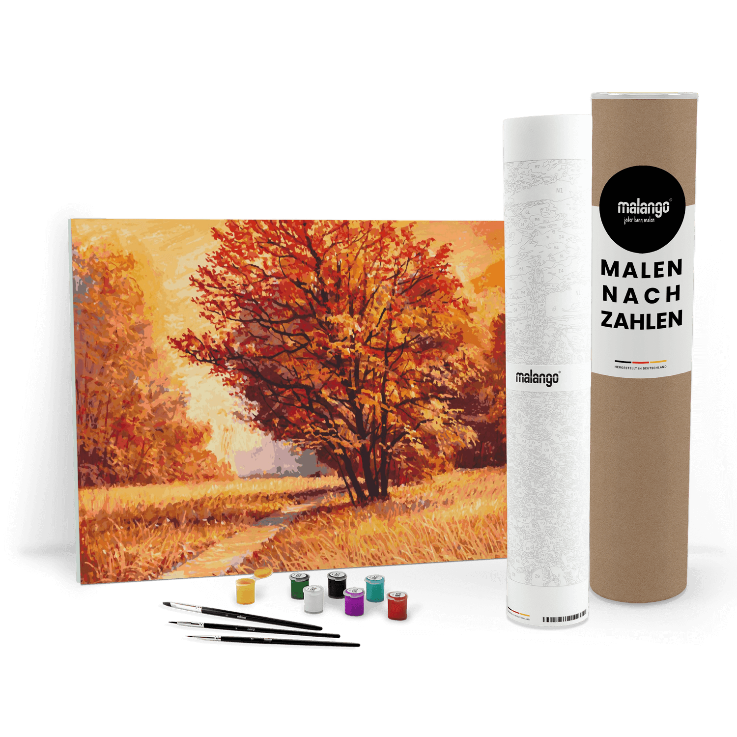 Malen nach Zahlen - Landschaft "Weg im Herbst"