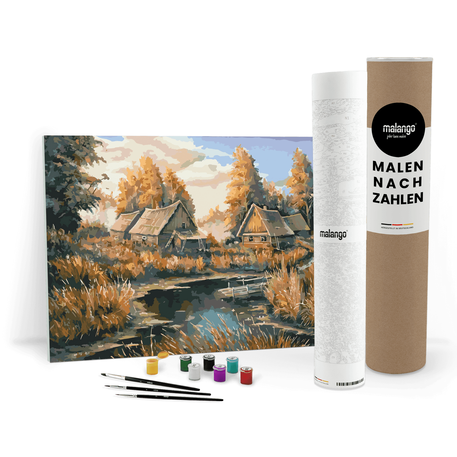 Malen nach Zahlen - Landschaft am Fluss