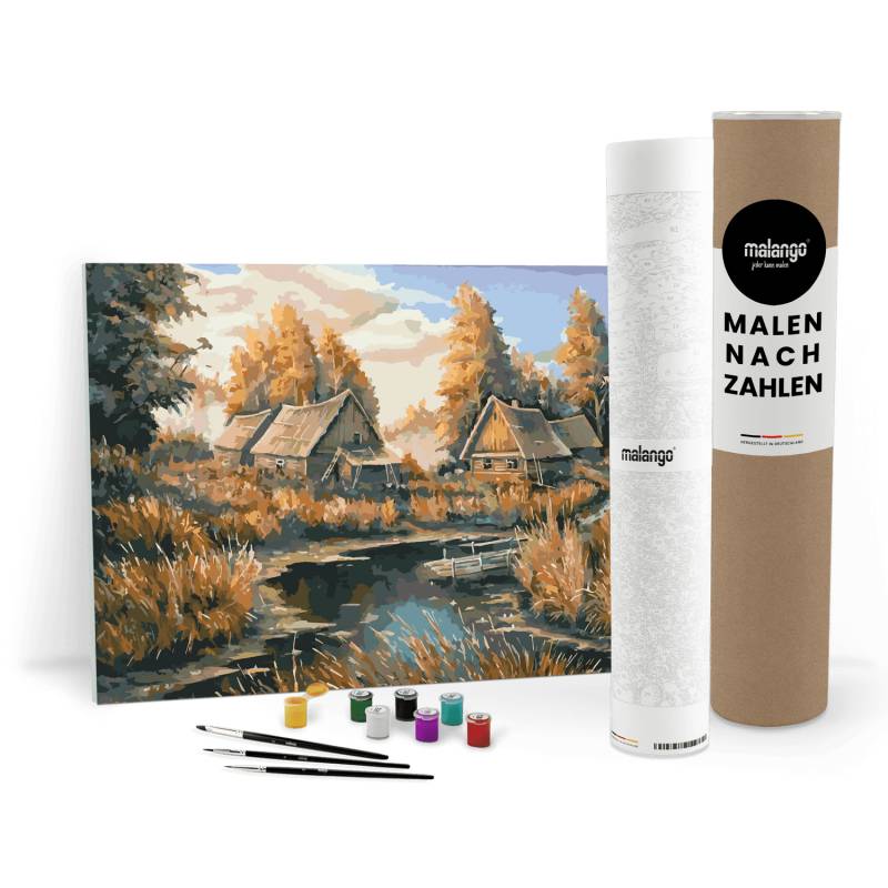 Malen nach Zahlen - Landschaft am Fluss Malen nach Zahlen - Landschaft am Fluss