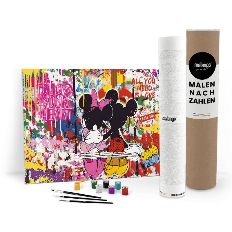 Malen nach Zahlen - MICKEY MEETS BANKSY - LOVE IS ALL WE NEED - LIMITED EDITION Malen nach Zahlen - MICKEY MEETS BANKSY - LOVE IS ALL WE NEED - LIMITED EDITION