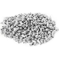 Metallic-Perlenmischung, ca. 50g - Silber